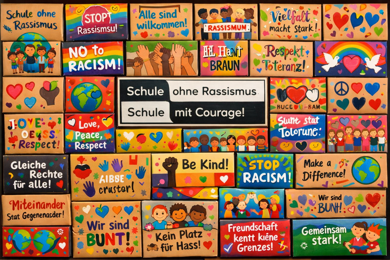 Wand für Toleranz 