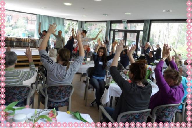 Pflegeassistenten erhielten großes Lob für ein gelungenes Tanzcafé im Christinenstift