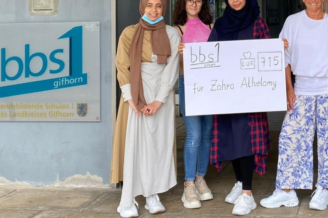 Wir sagen DANKE! (BBS1 -Schüler*innen spenden für ihre syrische Mitschülerin – Fortsetzung)